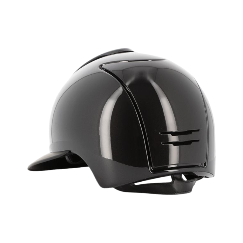 KEP - Casque d'équitation Cromo 2.0 Shine noir visière polo matt