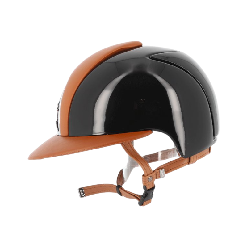 KEP – Custom Helm Cromo Polish Black Leder Cognac Visier Polo 