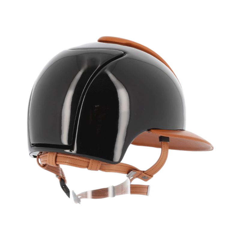 KEP – Custom Helm Cromo Polish Black Leder Cognac Visier Polo 