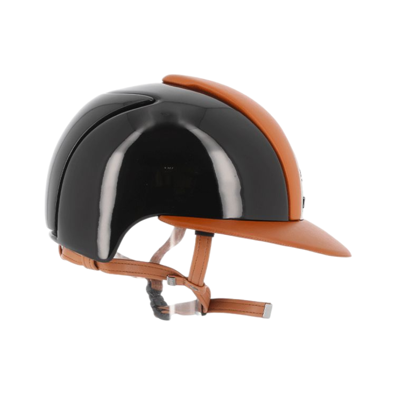 KEP – Custom Helm Cromo Polish Black Leder Cognac Visier Polo 