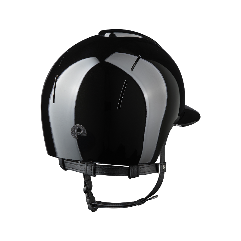 KEP - Casque d'équitation Smart Nova Metal Polish black Star black visière polo