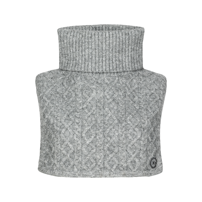 Kingsland - Col en tricot torsadé KLGraciella dark grey | - Ohlala