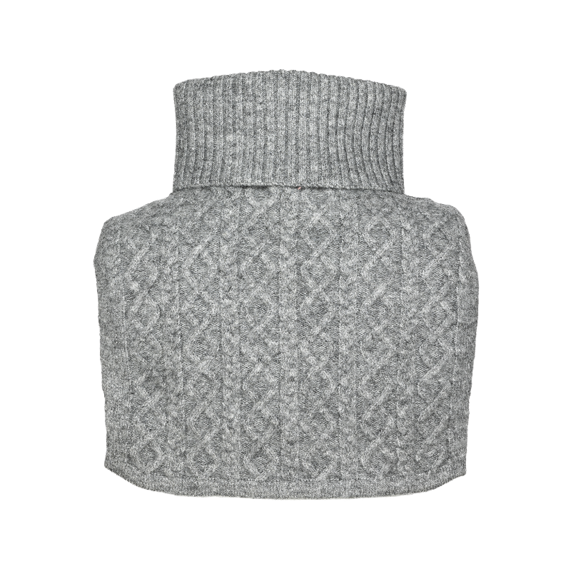 Kingsland - Col en tricot torsadé KLGraciella dark grey | - Ohlala