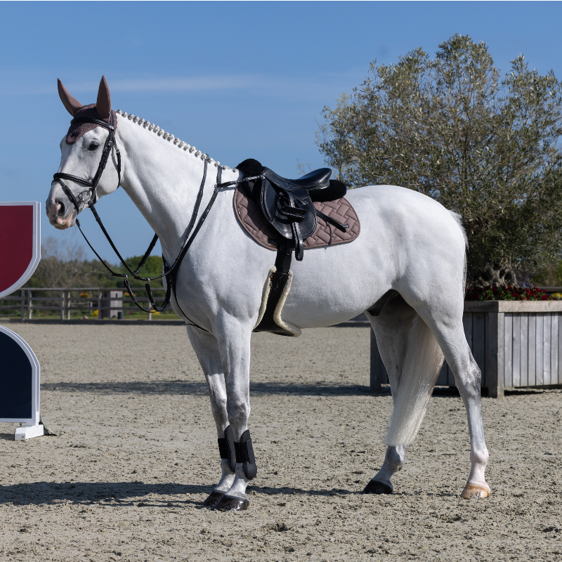 Kingsland - Tapis de selle KLLexie brown iron | - Ohlala