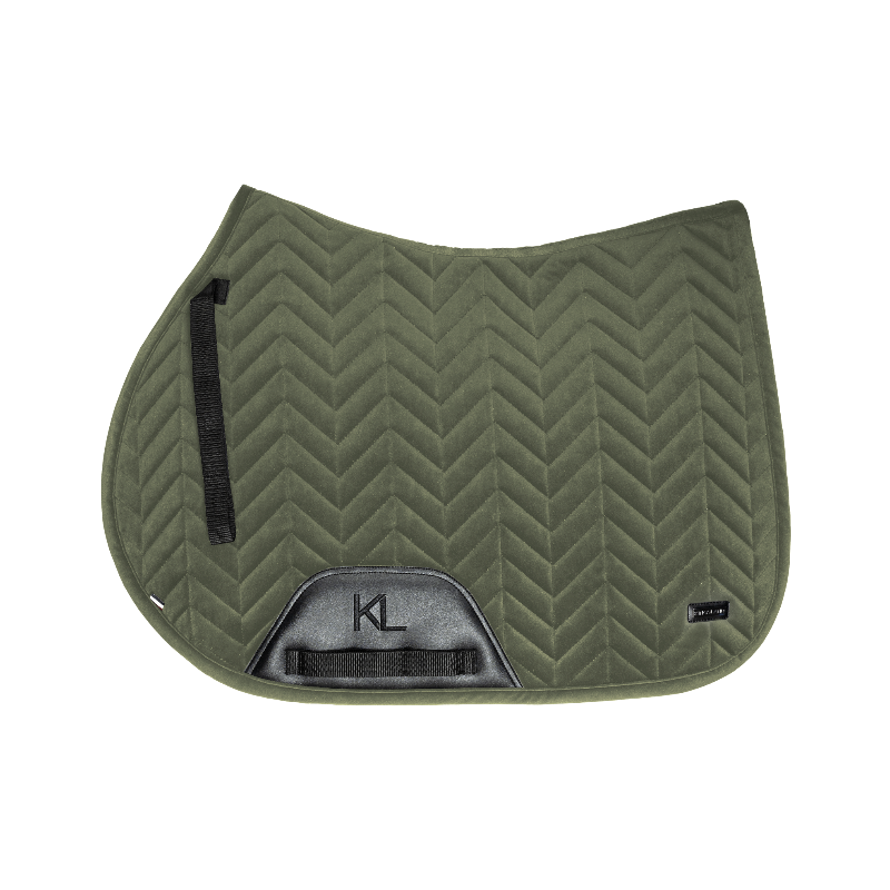 Kingsland - Tapis de selle KLVigga velvet green beetle