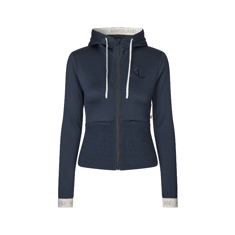 Kingsland - Dames fleece lange mouwen jas KLNena marine 