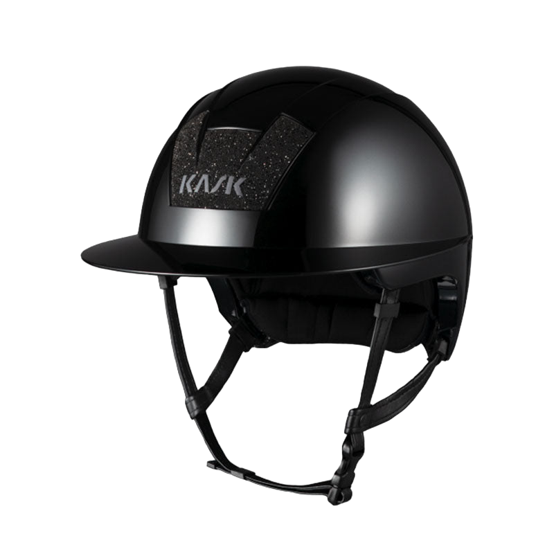 Kask - Casque d'équitation Kooki Lady Crystals Carpet noir matt | - Ohlala