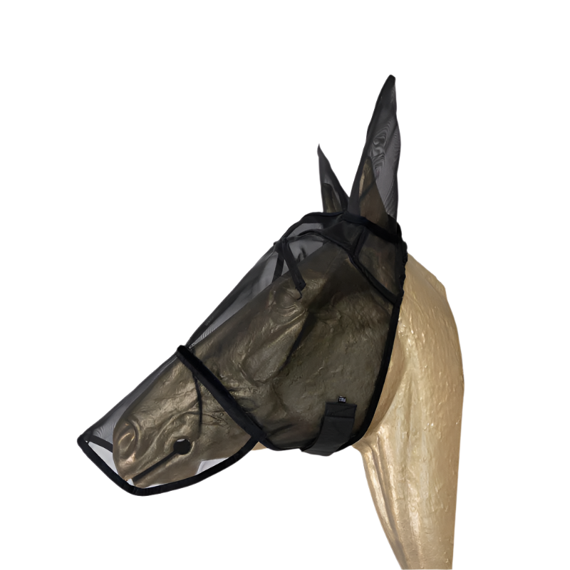 Kentucky Horsewear - Classic Fly Mask with Ears and Nose Black