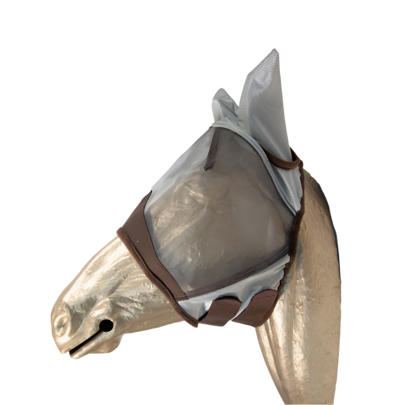 Kentucky Horsewear - Masque anti-mouches classic avec oreilles argent