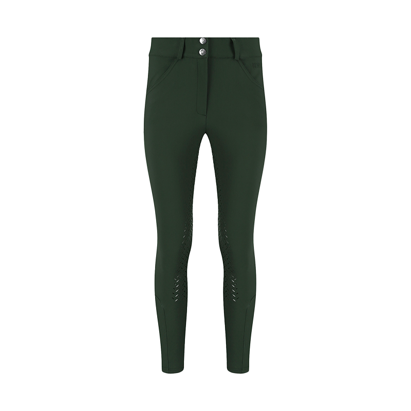 Kentucky Horsewear - Women's equestrian pants Miami dark green full grip 