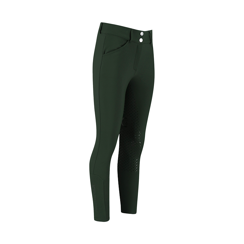 Kentucky Horsewear - Women's equestrian pants Miami dark green full grip 
