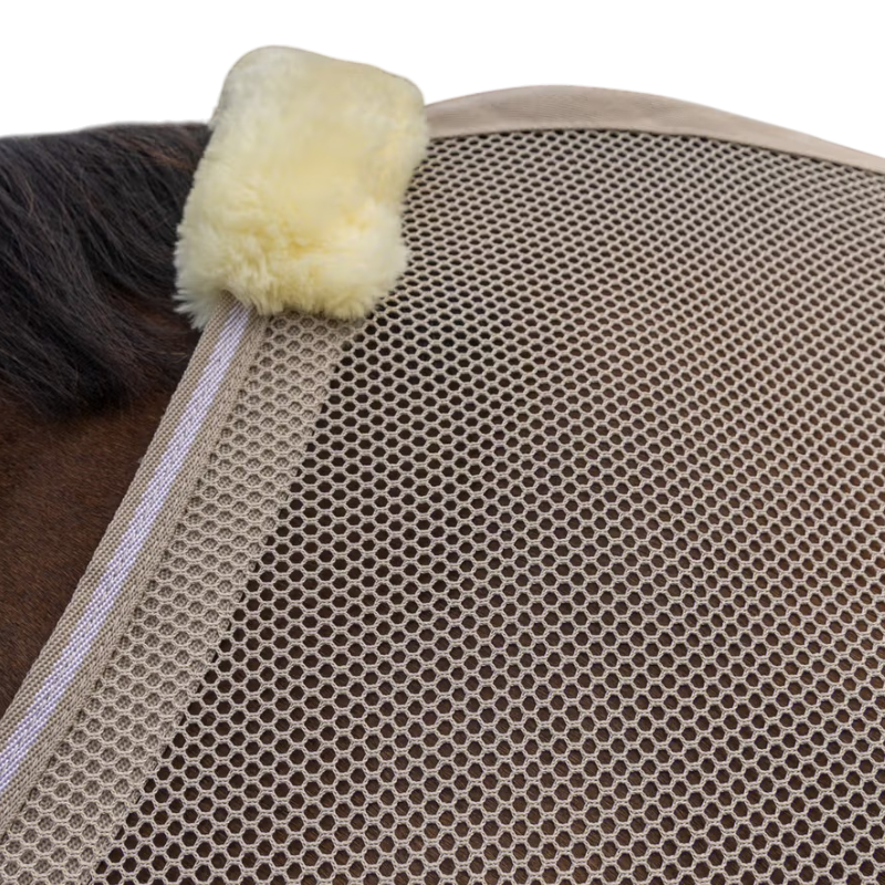 Kentucky Horsewear - Couverture anti-mouches avec protection ventrale Comfort beige | - Ohlala