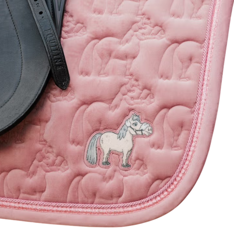 Kentucky Horsewear - Tapis de dressage Sammy glitter pearls vieux rose