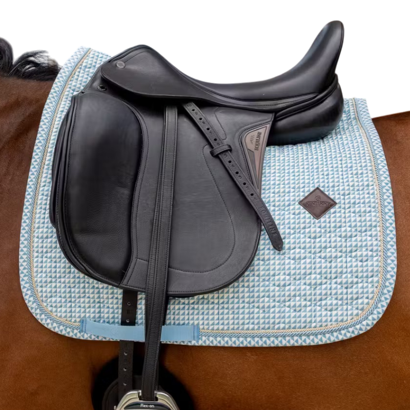 Kentucky Horsewear - Velvet Printing dressage rug flags light blue 