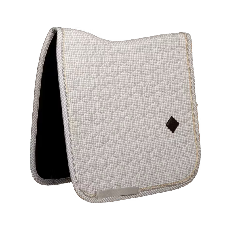 Kentucky Horsewear - Velvet Printing dressage rug houndstooth grey/white 