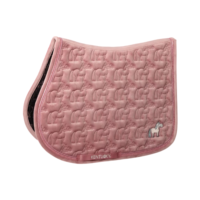 Kentucky Horsewear - Tapis de selle Sammy glitter pearls vieux rose