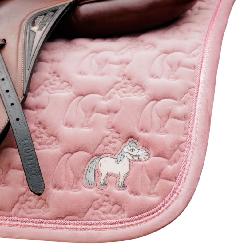 Kentucky Horsewear - Tapis de selle Sammy glitter pearls vieux rose