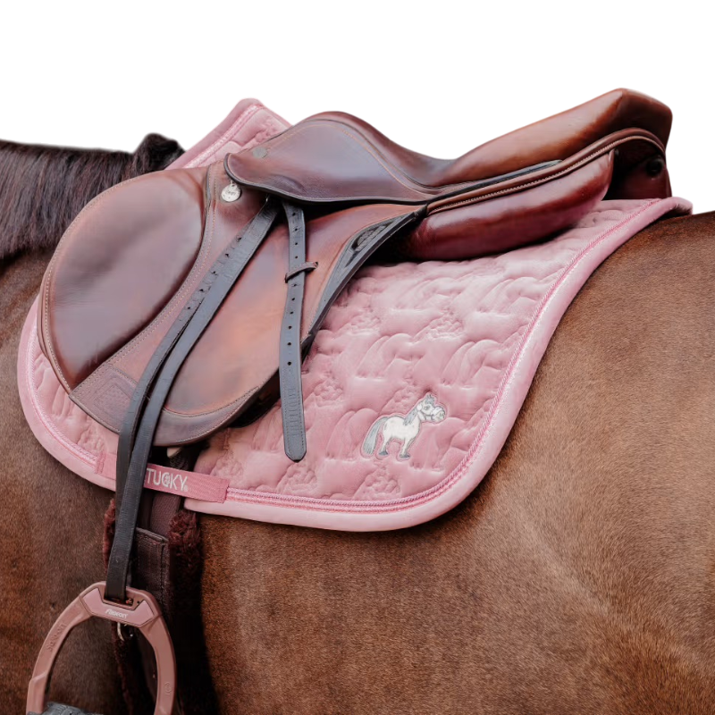Kentucky Horsewear - Sattelunterlage Sammy Glitzerperlen altrosa 
