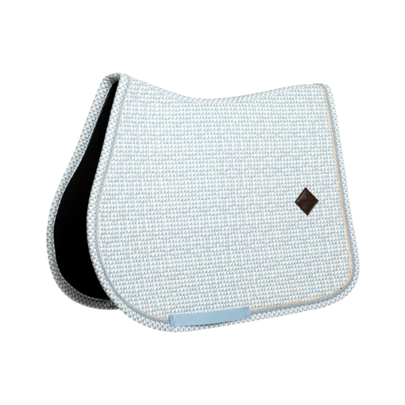 Kentucky Horsewear - Sattelunterlage Velvet Druckflaggen hellblau 