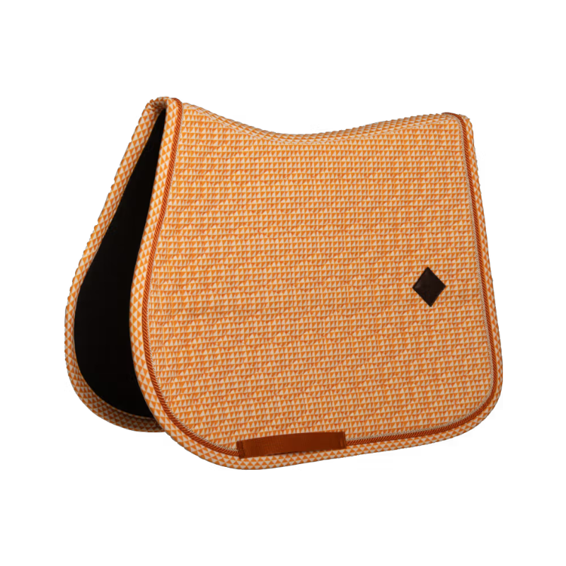 Kentucky Horsewear - Sattelunterlage Velvet Druck Fahnen orange 