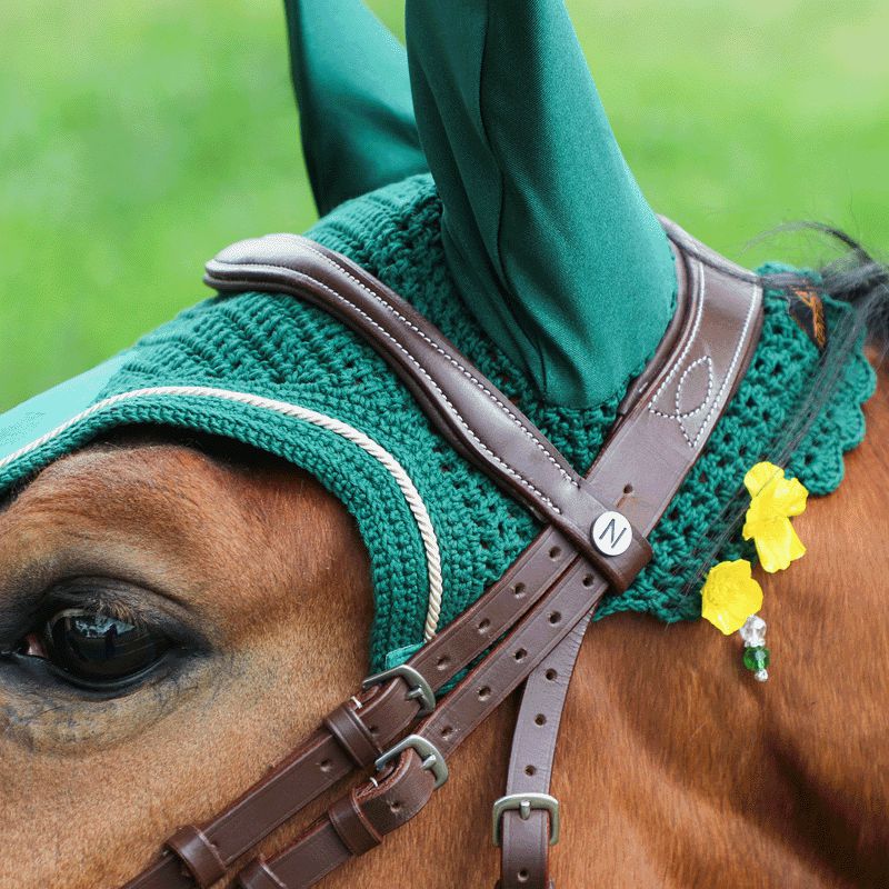 Kentucky Horsewear - Bonnet Wellington velvet vert foncé | - Ohlala