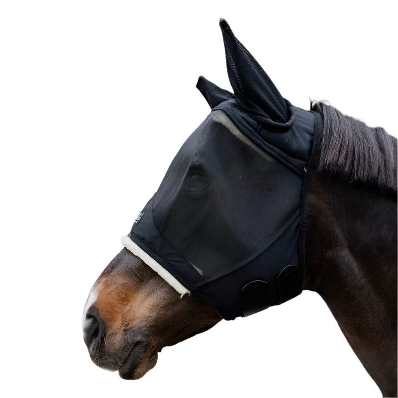 Kentucky Horsewear - Masque anti-mouches Friendly avec oreilles noir