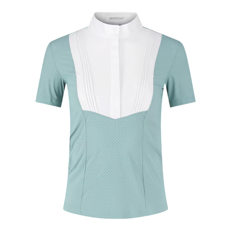 Kentucky Horsewear - Kurzarm-Polo für Frauen Heritage Air staubblau 