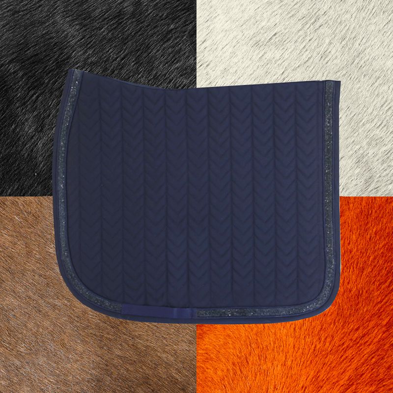 Kentucky Horsewear - Tapis de dressage Glitter Stone marine | - Ohlala