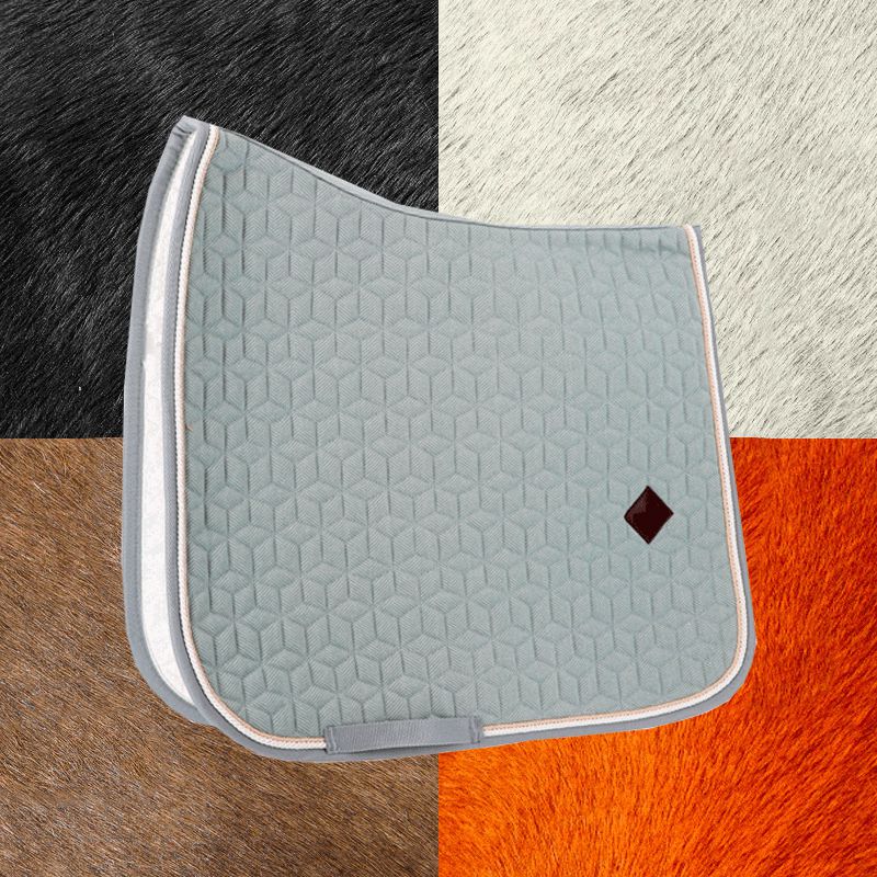 Kentucky Horsewear - Tapis de dressage Laine bleu clair | - Ohlala