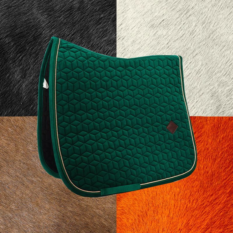 Kentucky Horsewear - Tapis de dressage Velvet Vert foncé | - Ohlala