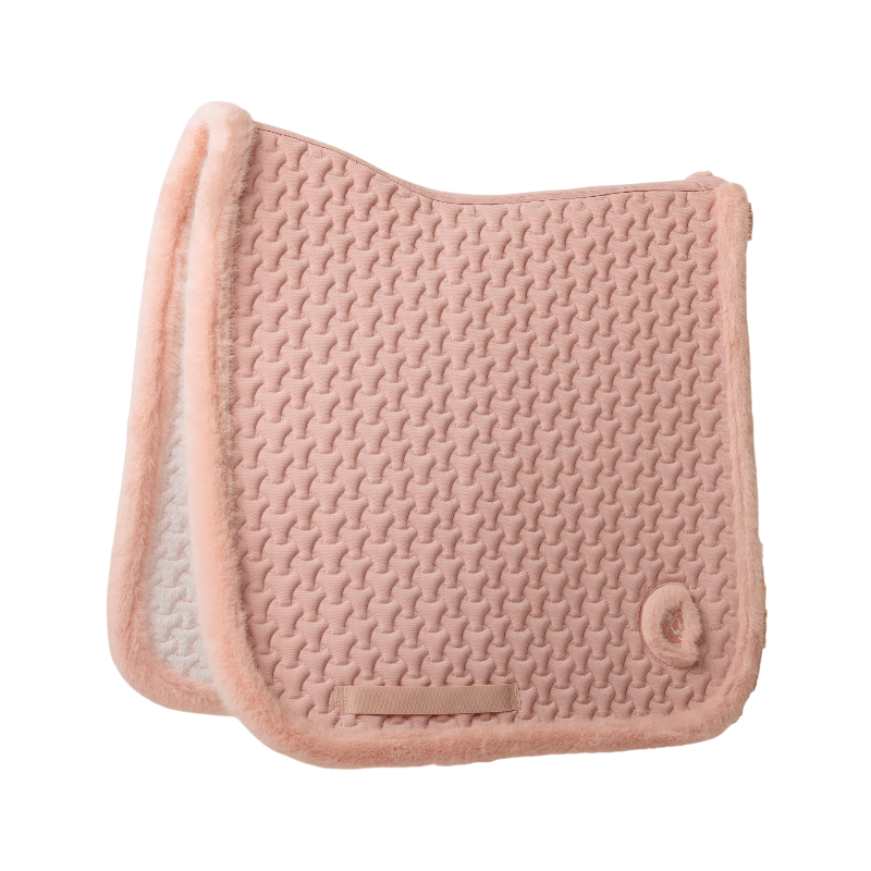 Kentucky Horsewear - Braided faux fur dressage carpet old pink 
