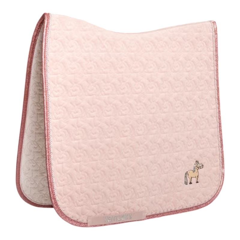 Kentucky Horsewear - Unicorn dressuurmat met zachte roze glitter 