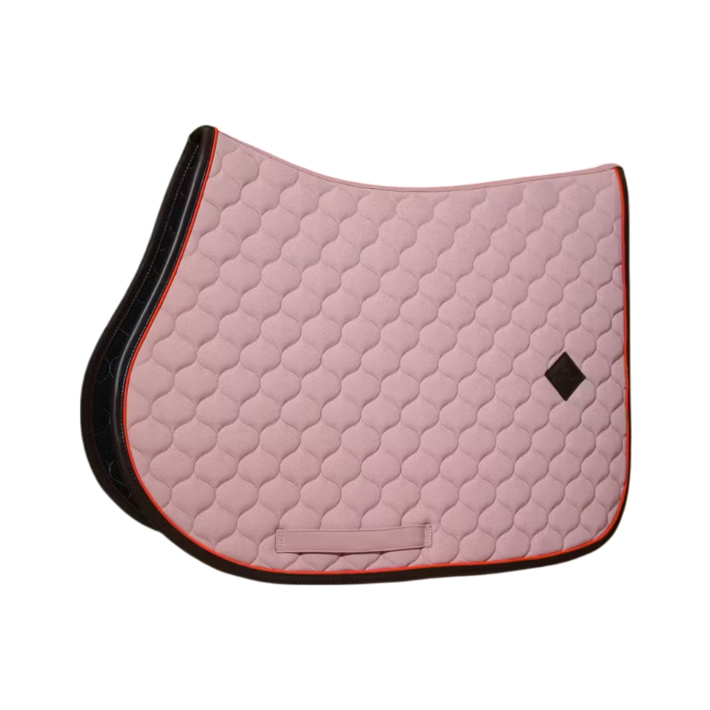 Kentucky Horsewear - Onion Quilt Leder Sattelunterlage Neon altrosa 
