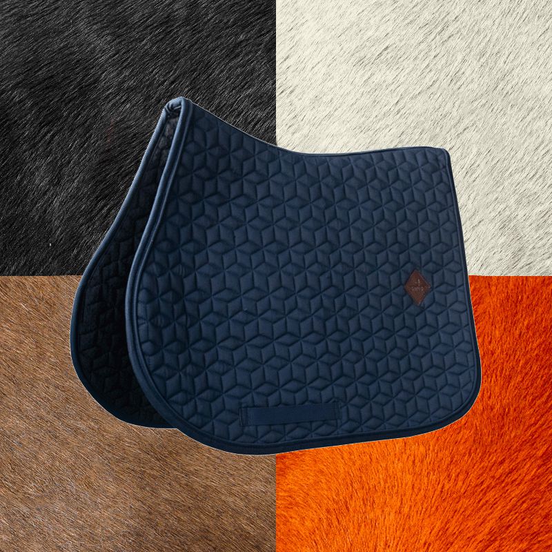 Kentucky Horsewear - Tapis de selle basique marine | - Ohlala