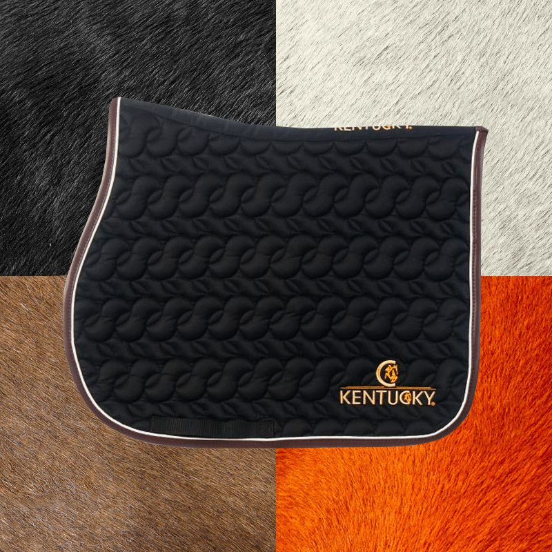 Kentucky Horsewear - Tapis de selle noir avec logo | - Ohlala