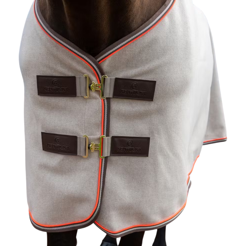 Kentucky Horsewear - Couverture polaire Heavy Melange beige | - Ohlala