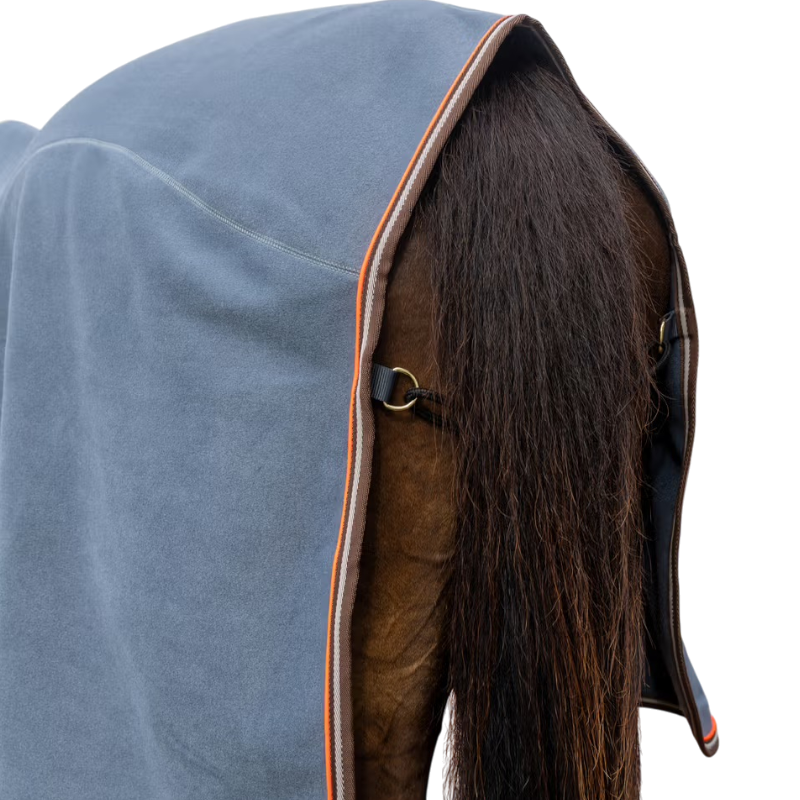 Kentucky Horsewear - Couverture polaire Heavy Melange dusty blue | - Ohlala