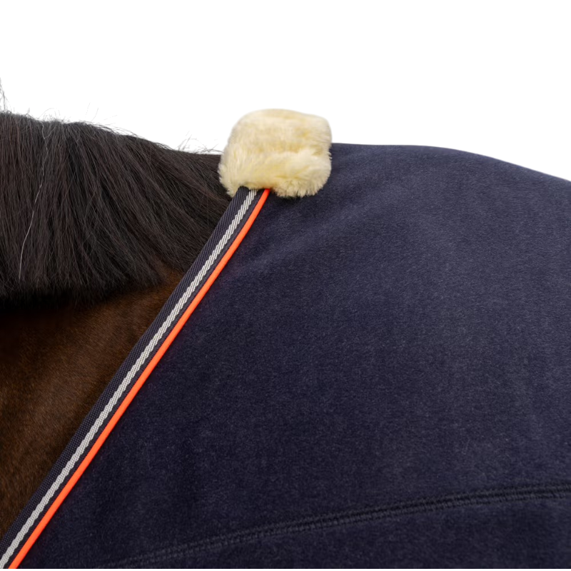 Kentucky Horsewear - Couverture polaire Heavy Melange marine | - Ohlala