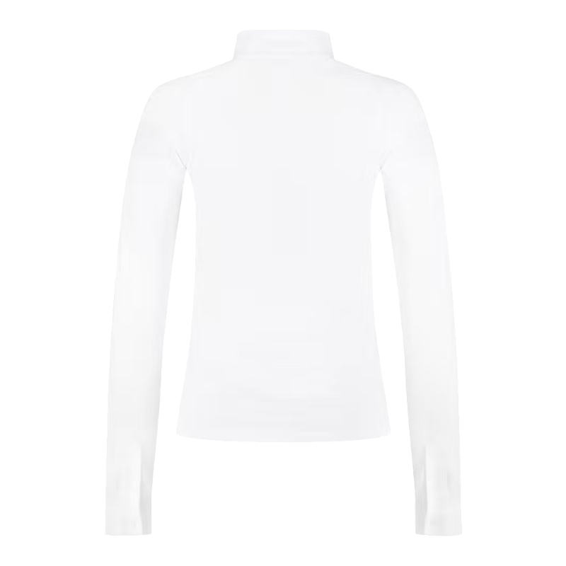 Kentucky Horsewear - Lange mouwen wedstrijd polo voor dames Classic wit 