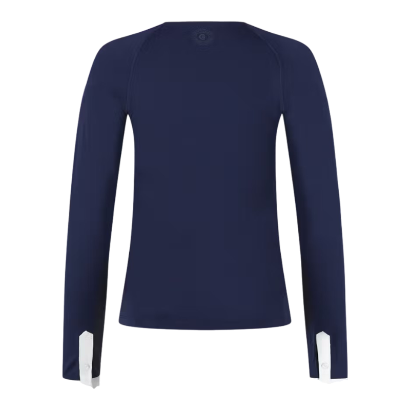 Kentucky Horsewear - Dameswedstrijdpoloshirt met lange mouwen Classic marine 