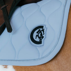 Kentucky Horsewear - Tapis de selle Wave jumping 3D logo bleu clair | - Ohlala
