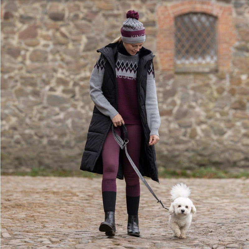 Kingsland - Unisex hoge kraag gebreide trui KLMontez zwart 