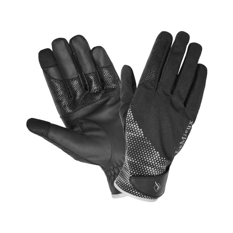 Lemieux - Gants d'équitation unisexe Waterproof noir