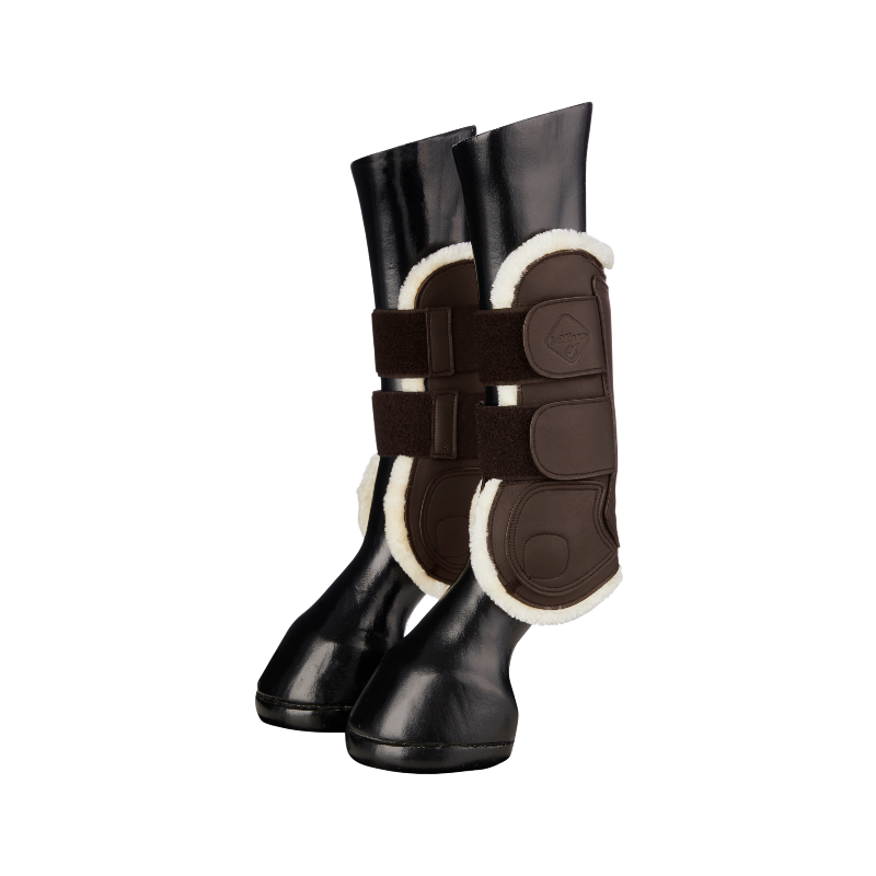 Lemieux - Guêtres ouvertes tendons Capella Comfort marron | - Ohlala