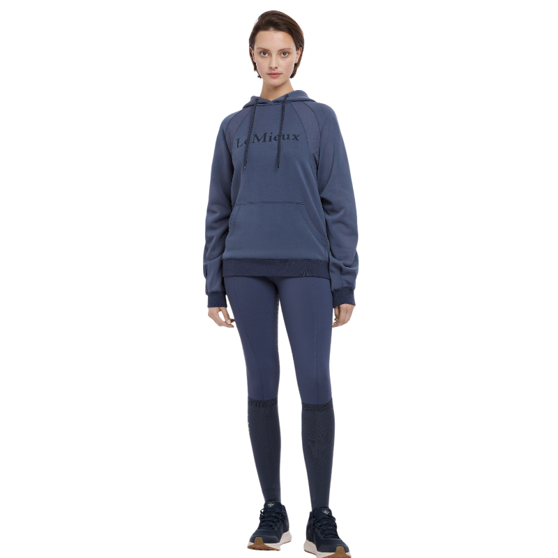 Lemieux - Dames lange mouwen sweatshirt met capuchon Nadine duisternblauw 