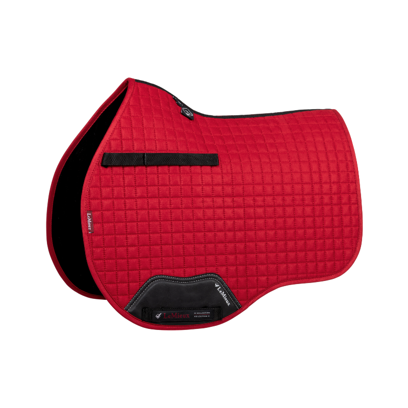 Lemieux - Tapis de selle GP Suede Square chili | - Ohlala