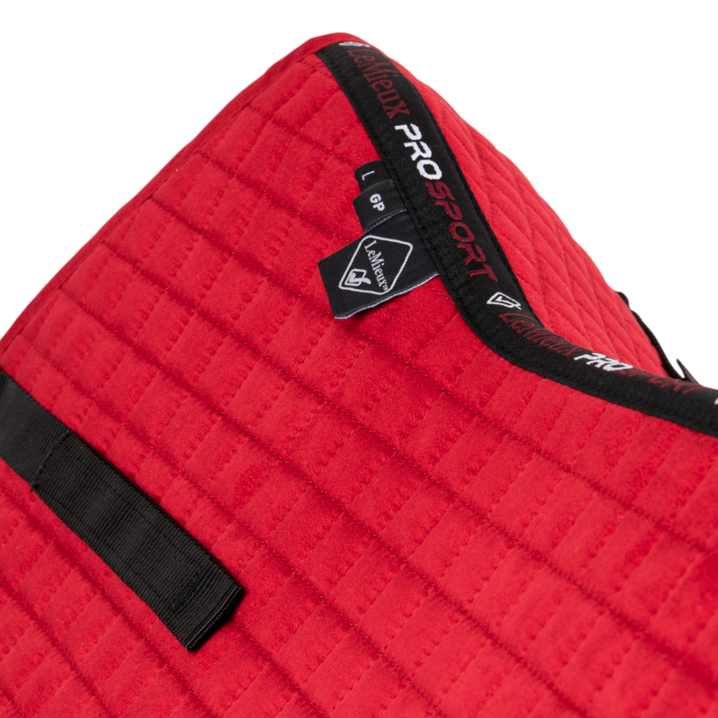 Lemieux - Tapis de selle GP Suede Square chili | - Ohlala