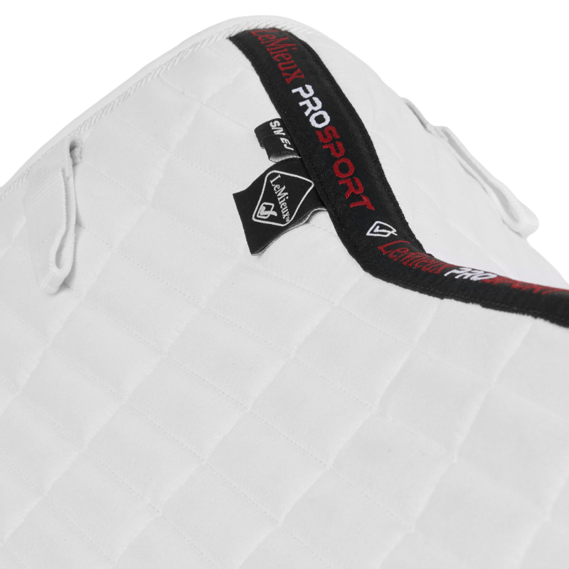 Lemieux - Tapis de selle Square EuroJump Suede blanc | - Ohlala