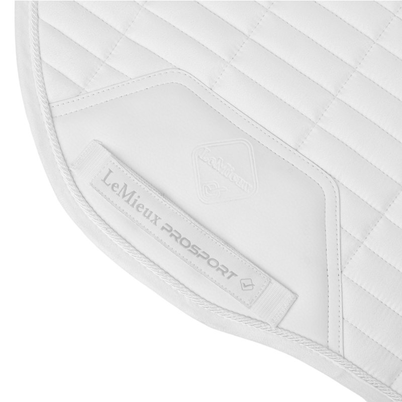 Lemieux - Tapis de selle Square EuroJump Suede blanc | - Ohlala