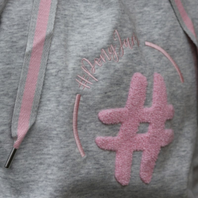 Les poneys de Zoé - Sweat manches longues Pony Jump gris